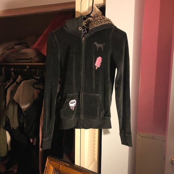 PINK Victoria's Secret Jackets & Blazers - Victoria secret PINK Velcro jacket